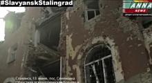 Slavjansk, východní Ukrajina pod palbou